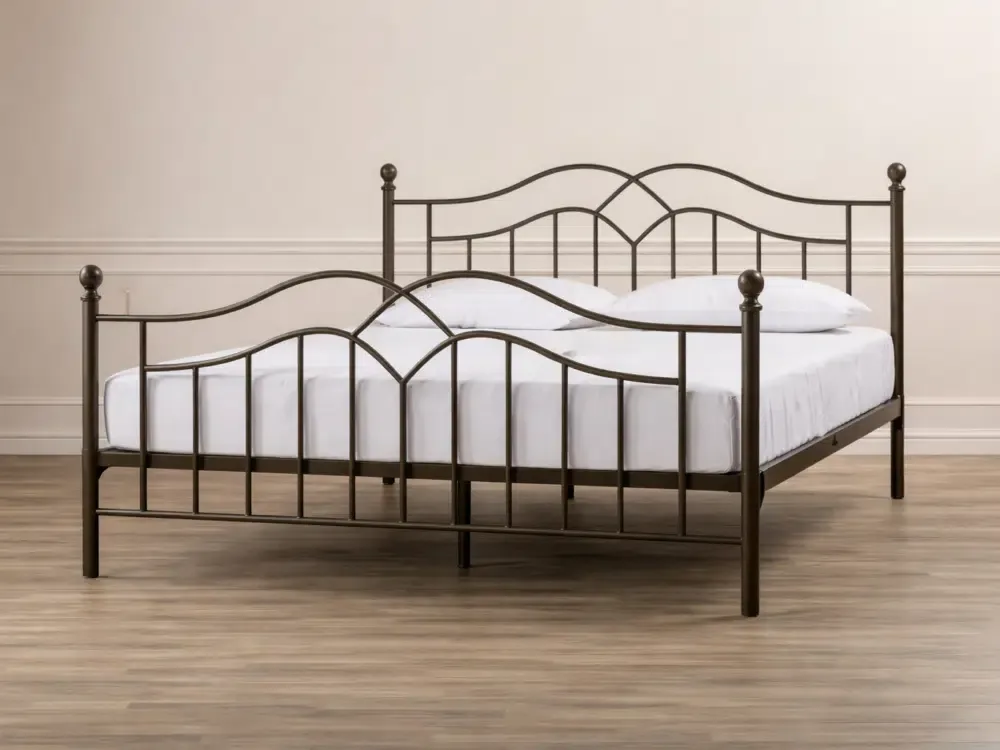 Cama fierro bronce arcos