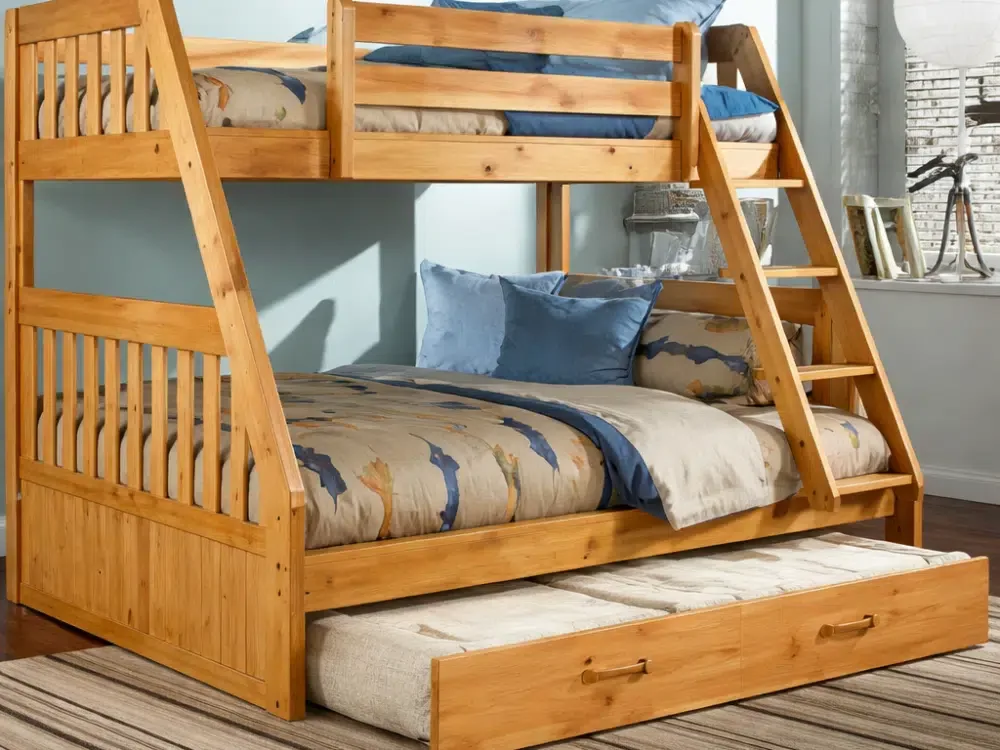 Camarote pino con cama nido