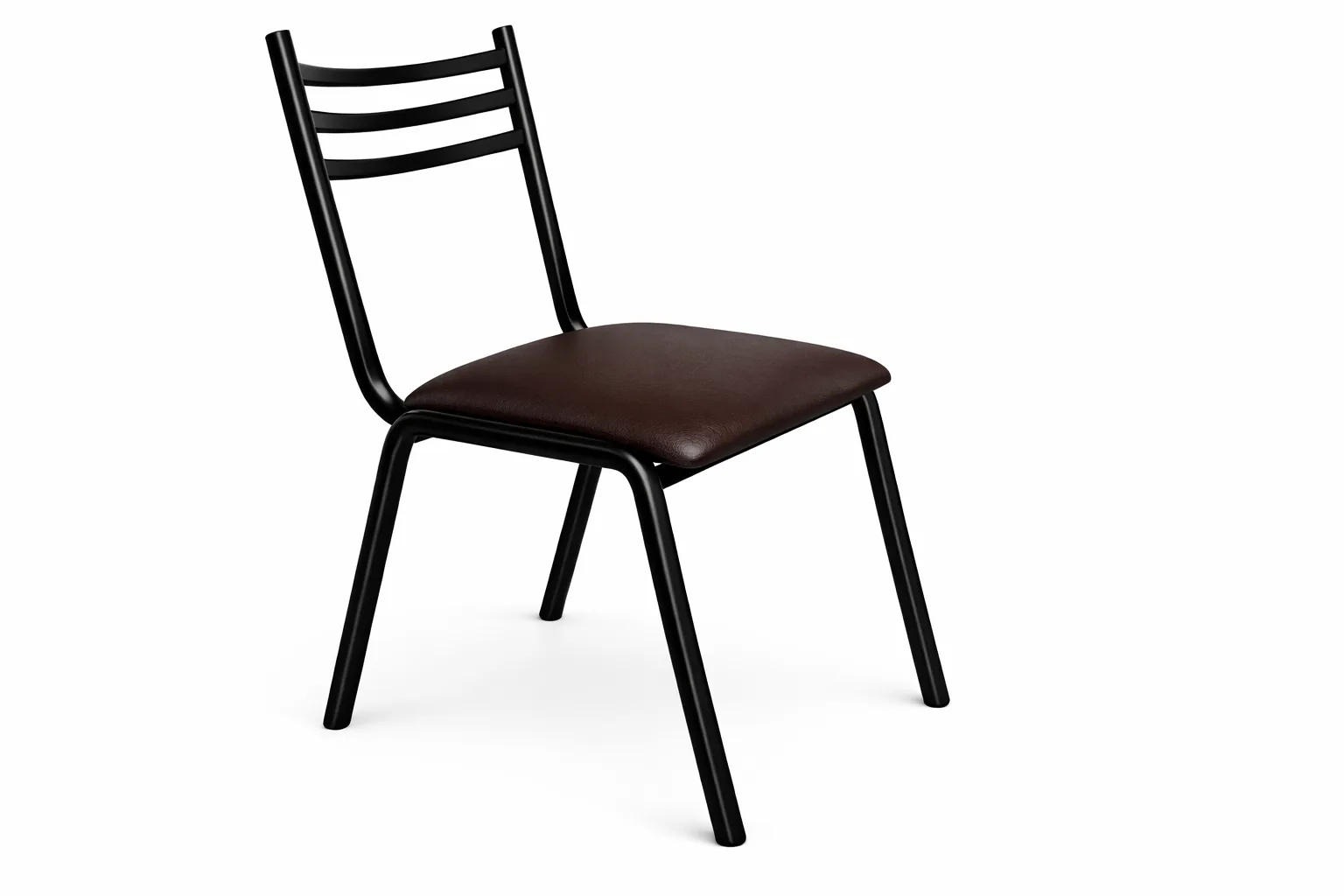 Silla industrial fierro y vinil